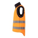 VL DIANA. Gilet imbottito (220g/m²), reversibile e con diverse tasche, in poliestere (100%), con chiusura a zip e tirante reversibile