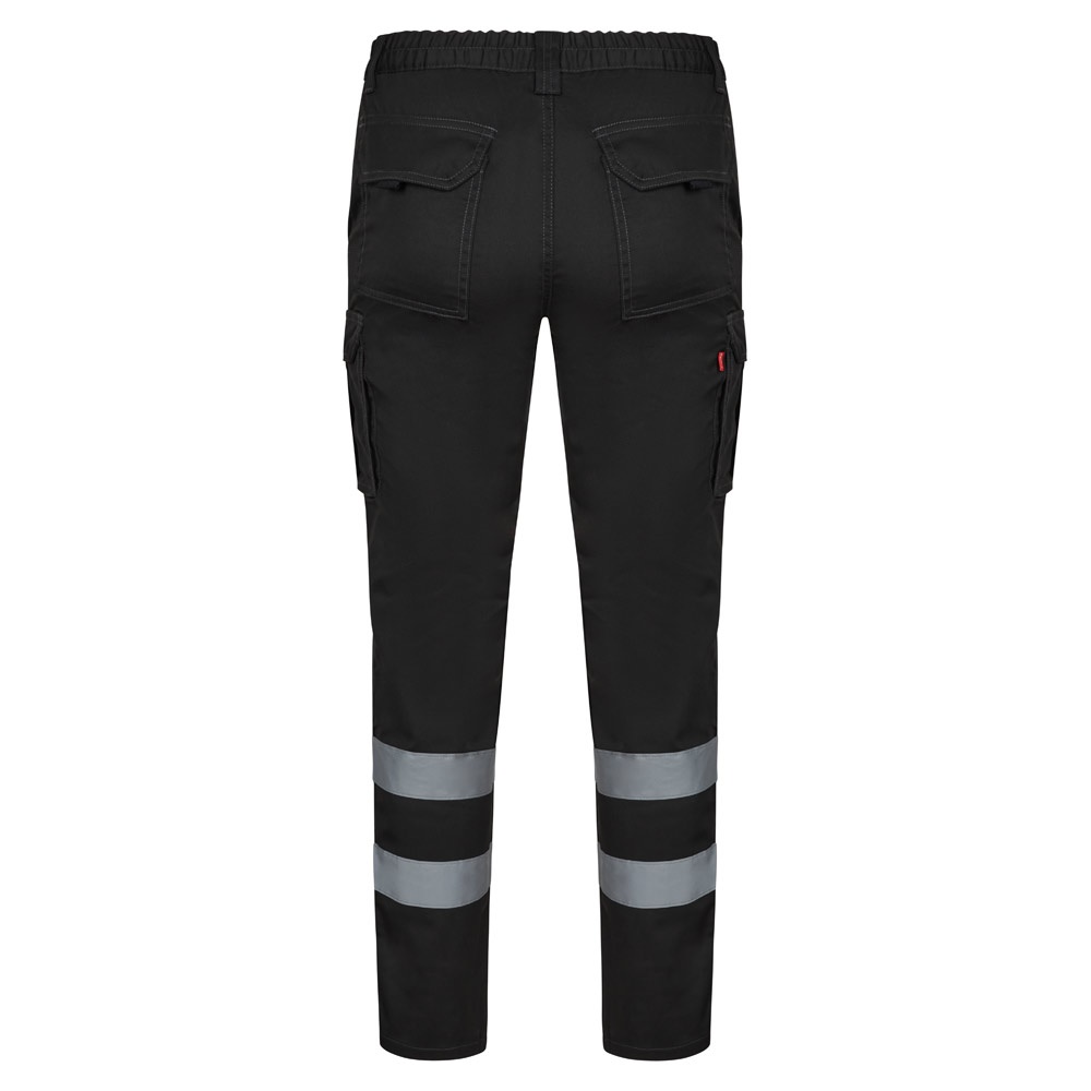 VL DIONYSUS. Pantaloni elasticizzati con diverse tasche (240g/m²), in cotone (46%), EME (38%) e poliestere (16%)