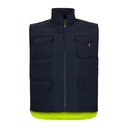 VL DIANA. Gilet imbottito (220g/m²), reversibile e con diverse tasche, in poliestere (100%), con chiusura a zip e tirante reversibile