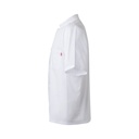 VL DURGA. Giacca da cucina in popeline (110g/m²) a maniche corte, in cotone (35%) e poliestere (65%)