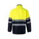 VL EROS. Giacca in pile bicolore (280g/m²), in poliestere (100%)