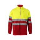 VL EROS. Giacca in pile bicolore (280g/m²), in poliestere (100%)