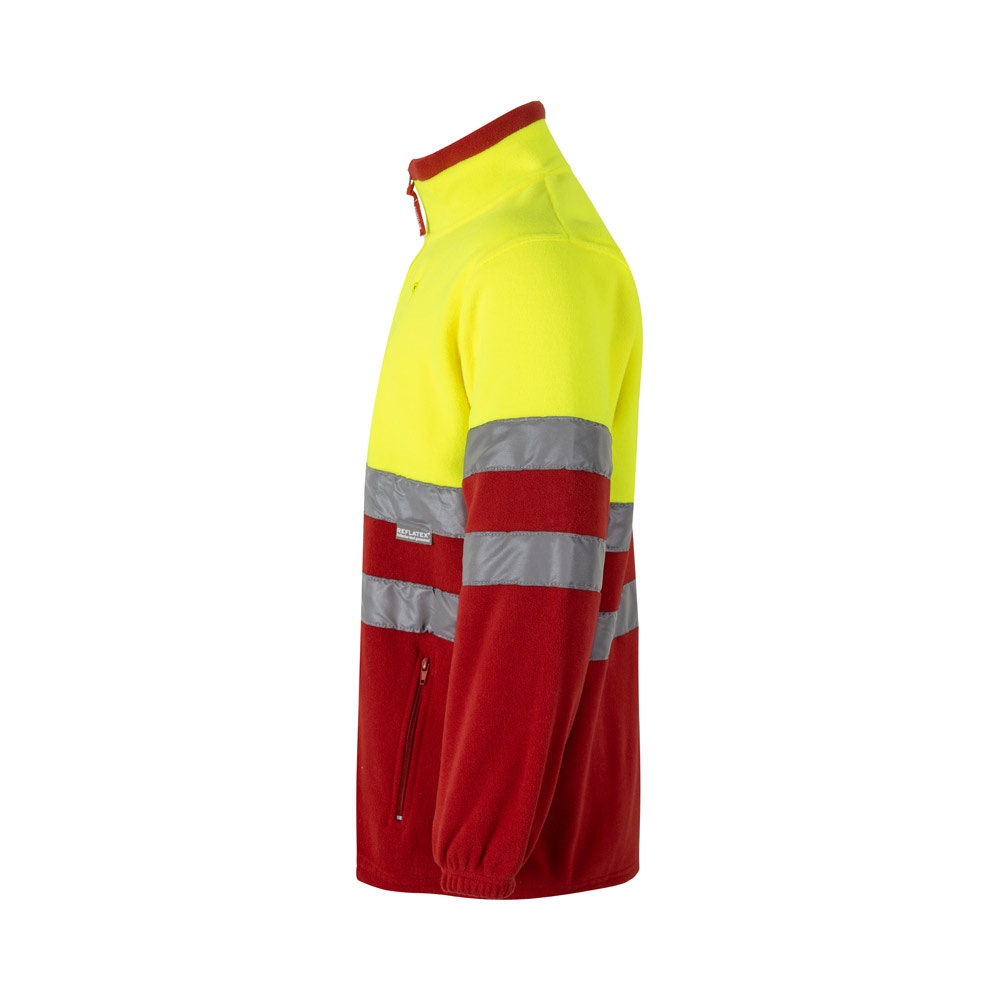 VL EROS. Giacca in pile bicolore (280g/m²), in poliestere (100%)