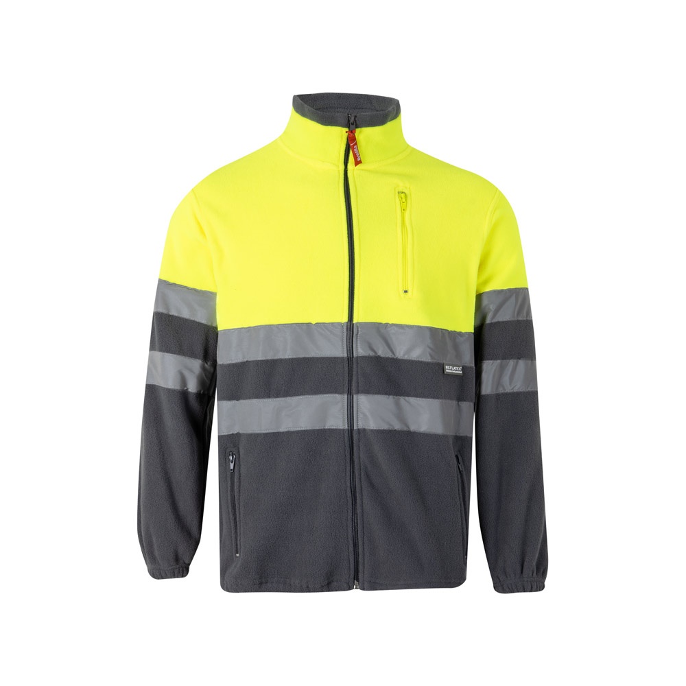 VL EROS. Giacca in pile bicolore (280g/m²), in poliestere (100%)
