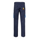VL FIDES. Pantaloni elasticizzati bicolore con diverse tasche (240g/m²), in cotone (46%), EME (38%) e poliestere (16%)