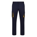VL FIDES. Pantaloni elasticizzati bicolore con diverse tasche (240g/m²), in cotone (46%), EME (38%) e poliestere (16%)