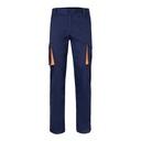 VL FIDES. Pantaloni elasticizzati bicolore con diverse tasche (240g/m²), in cotone (46%), EME (38%) e poliestere (16%)