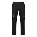 VL FIDES. Pantaloni elasticizzati bicolore con diverse tasche (240g/m²), in cotone (46%), EME (38%) e poliestere (16%)