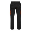 VL FIDES. Pantaloni elasticizzati bicolore con diverse tasche (240g/m²), in cotone (46%), EME (38%) e poliestere (16%)