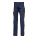 VL FIDES. Pantaloni elasticizzati bicolore con diverse tasche (240g/m²), in cotone (46%), EME (38%) e poliestere (16%)