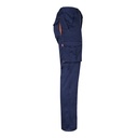 VL FIDES. Pantaloni elasticizzati bicolore con diverse tasche (240g/m²), in cotone (46%), EME (38%) e poliestere (16%)