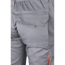 VL FIDES. Pantaloni elasticizzati bicolore con diverse tasche (240g/m²), in cotone (46%), EME (38%) e poliestere (16%)
