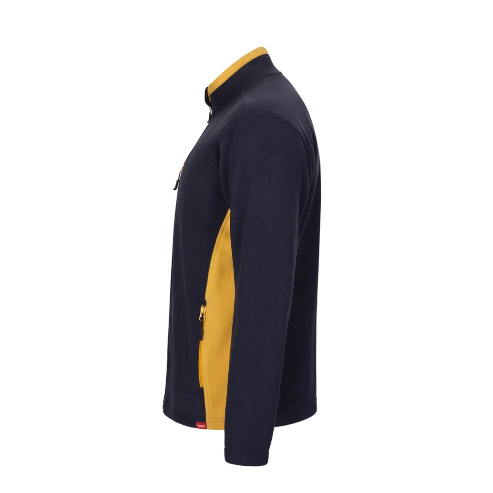 VL GERAS. Giacca in pile bicolore (220g/m²) in poliestere (100%)
