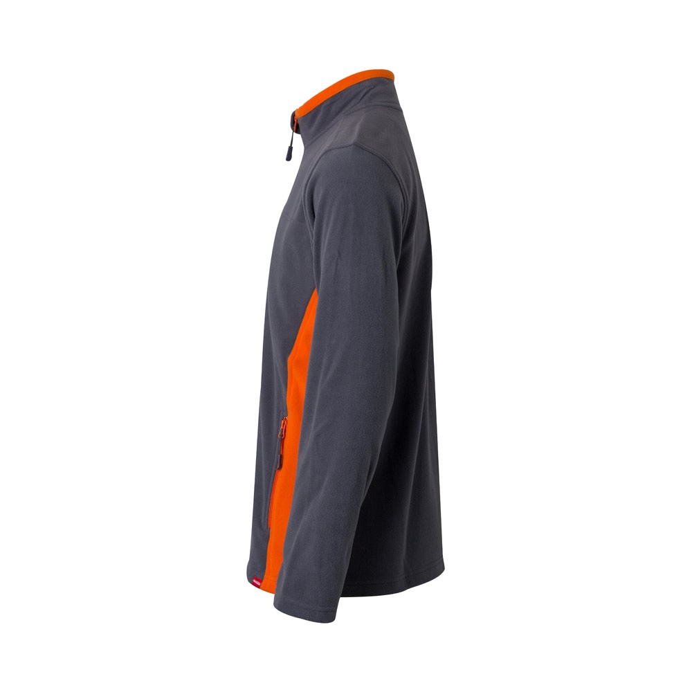 VL GERAS. Giacca in pile bicolore (220g/m²) in poliestere (100%)