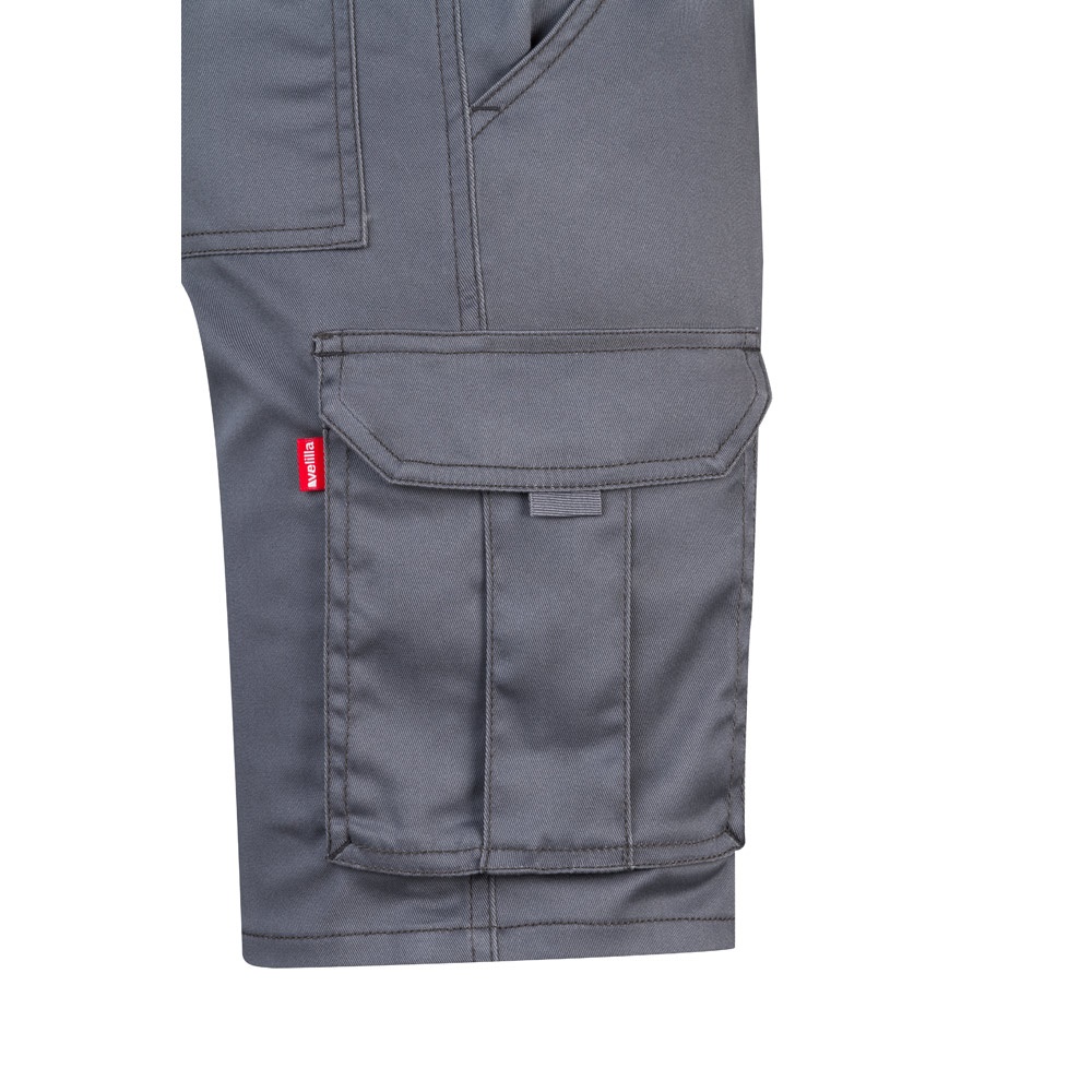 VL HEBE. Bermuda elasticizzati con diverse tasche (240g/m²), in cotone (46%), EME (38%) e poliestere (16%)