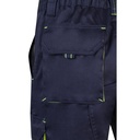 VL HEMERA. Bermuda bicolore elasticizzati con diverse tasche (240g/m²), in cotone (46%), EME (38%) e poliestere (16%)