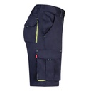 VL HEMERA. Bermuda bicolore elasticizzati con diverse tasche (240g/m²), in cotone (46%), EME (38%) e poliestere (16%)