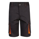 VL HEMERA. Bermuda bicolore elasticizzati con diverse tasche (240g/m²), in cotone (46%), EME (38%) e poliestere (16%)