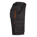 VL HEMERA. Bermuda bicolore elasticizzati con diverse tasche (240g/m²), in cotone (46%), EME (38%) e poliestere (16%)