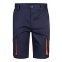 VL HEMERA. Bermuda bicolore elasticizzati con diverse tasche (240g/m²), in cotone (46%), EME (38%) e poliestere (16%)
