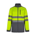 VL HESTIA. Giacca soft shell bicolore (280g/m²), in poliestere (96%) ed elastan (4%)
