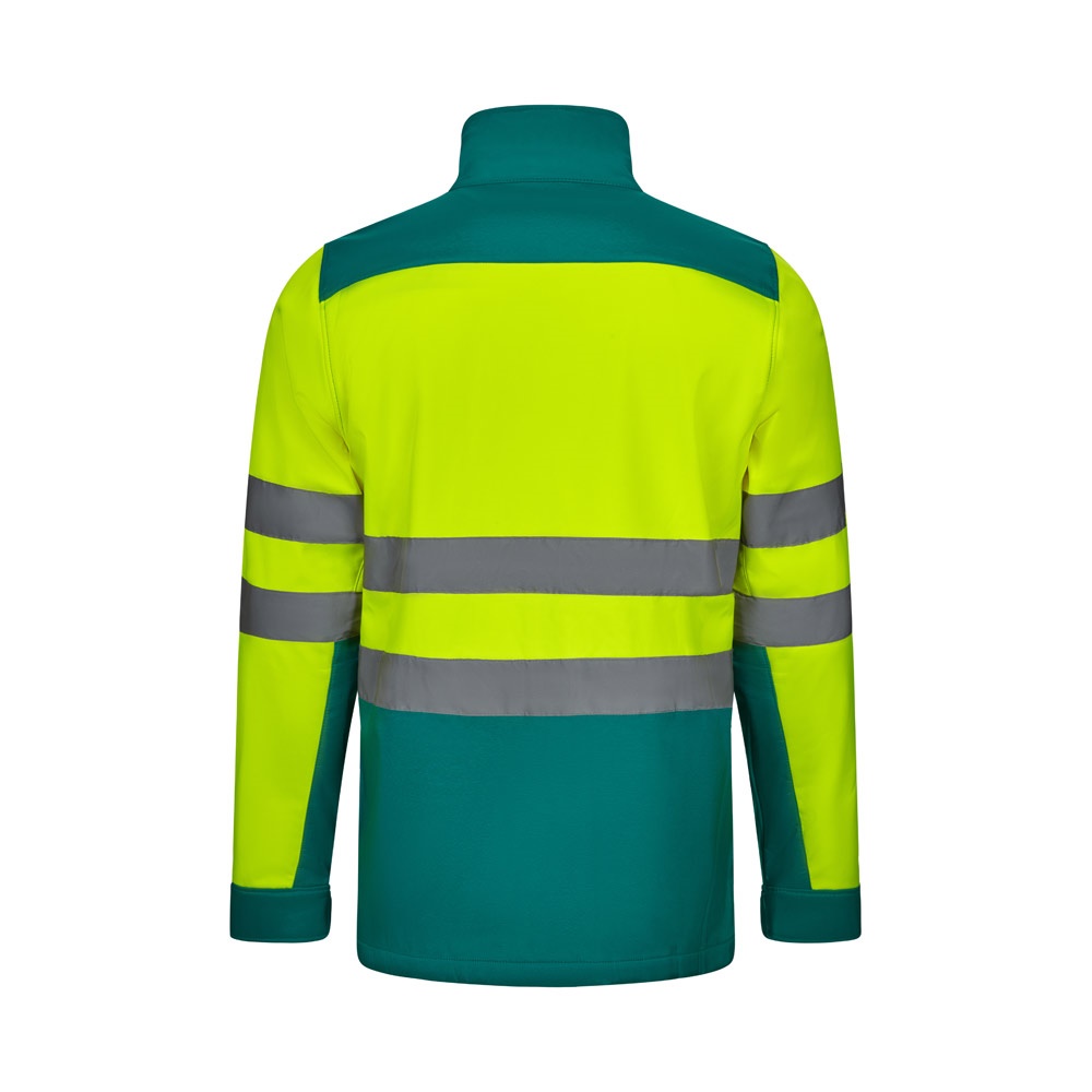 VL HESTIA. Giacca soft shell bicolore (280g/m²), in poliestere (96%) ed elastan (4%)