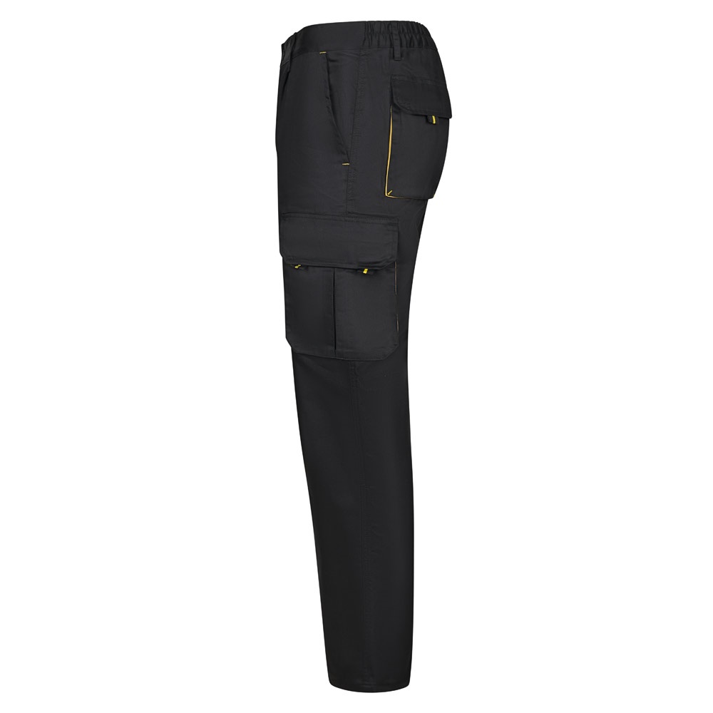 VL HYPNOS. Pantaloni in twill bicolore con diverse tasche (200g/m²), in cotone (35%) e poliestere (65%)