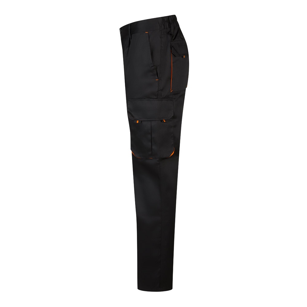 VL HYPNOS. Pantaloni in twill bicolore con diverse tasche (200g/m²), in cotone (35%) e poliestere (65%)