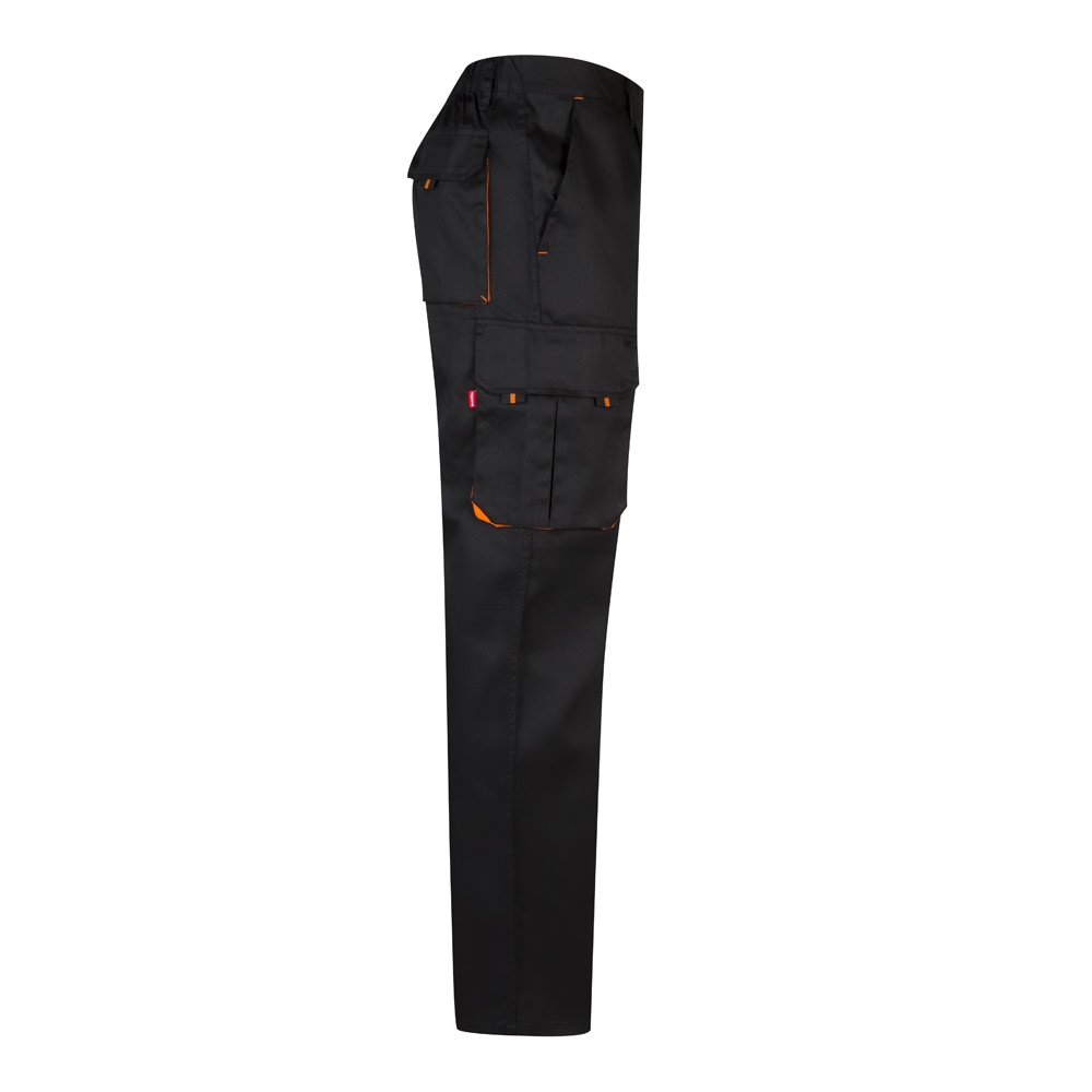 VL HYPNOS. Pantaloni in twill bicolore con diverse tasche (200g/m²), in cotone (35%) e poliestere (65%)