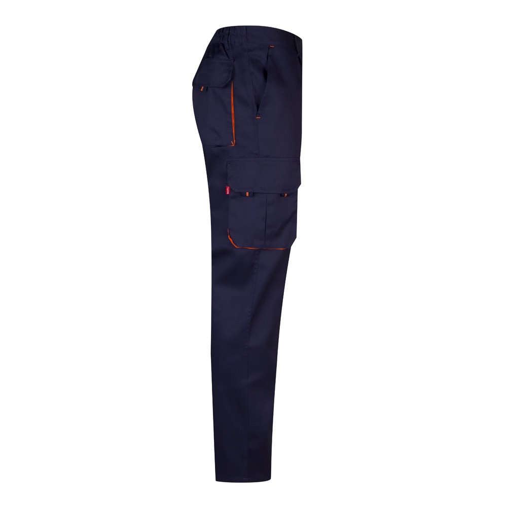 VL HYPNOS. Pantaloni in twill bicolore con diverse tasche (200g/m²), in cotone (35%) e poliestere (65%)