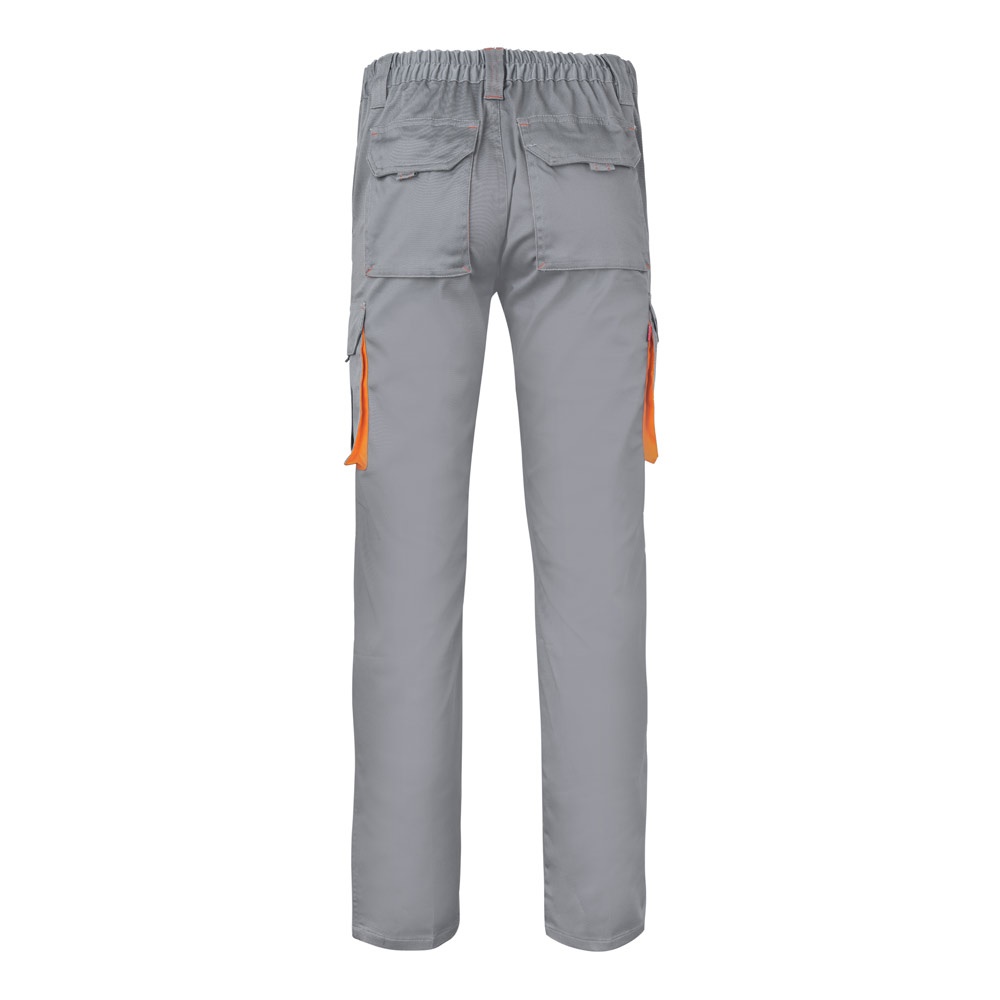 VL HYPNOS. Pantaloni in twill bicolore con diverse tasche (200g/m²), in cotone (35%) e poliestere (65%)