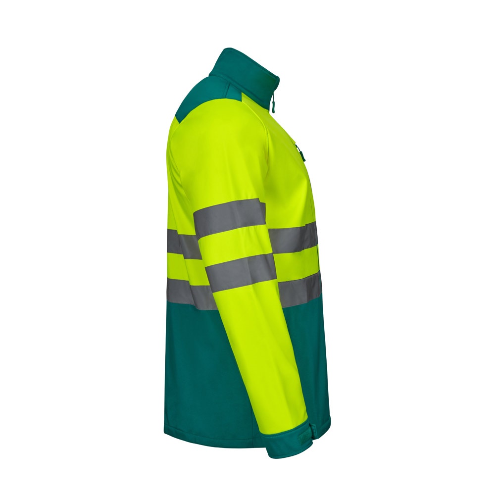 VL HESTIA. Giacca soft shell bicolore (280g/m²), in poliestere (96%) ed elastan (4%)