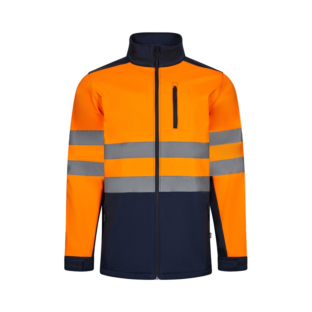 VL HESTIA. Giacca soft shell bicolore (280g/m²), in poliestere (96%) ed elastan (4%)
