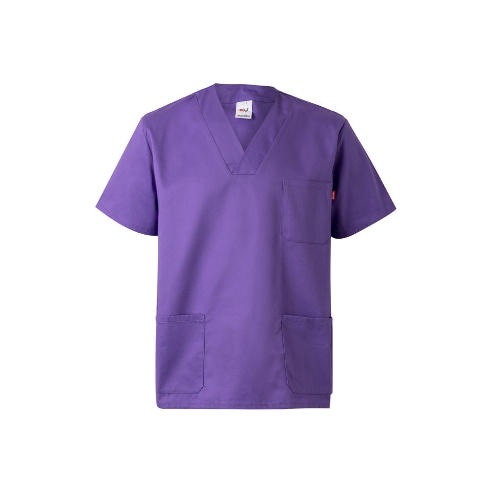 VL ILLAPA. Tunica in twill (190g/m²) a maniche corte, in poliestere (65%) e cotone (35%)