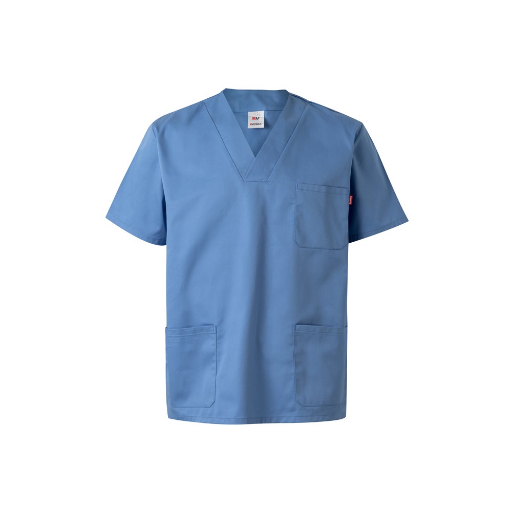 VL ILLAPA. Tunica in twill (190g/m²) a maniche corte, in poliestere (65%) e cotone (35%)