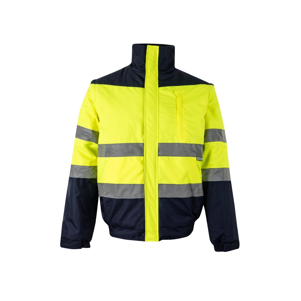 VL JUPITER LARGE. Giacca imbottita bicolore (180g/m²) in poliestere (100%), con rivestimento in PU