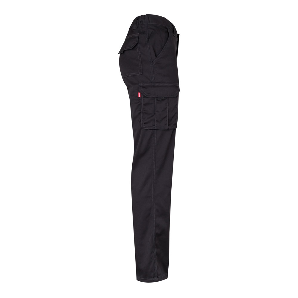VL LUGH. Pantaloni elasticizzati con diverse tasche (240g/m²), in cotone (46%), EME (38%) e poliestere (16%)