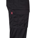 VL LUGH. Pantaloni elasticizzati con diverse tasche (240g/m²), in cotone (46%), EME (38%) e poliestere (16%)