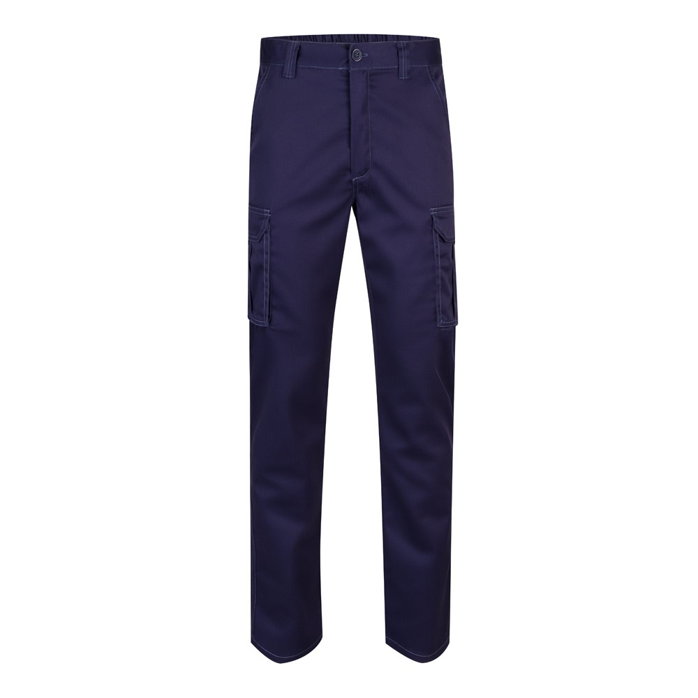 VL LUGH. Pantaloni elasticizzati con diverse tasche (240g/m²), in cotone (46%), EME (38%) e poliestere (16%)