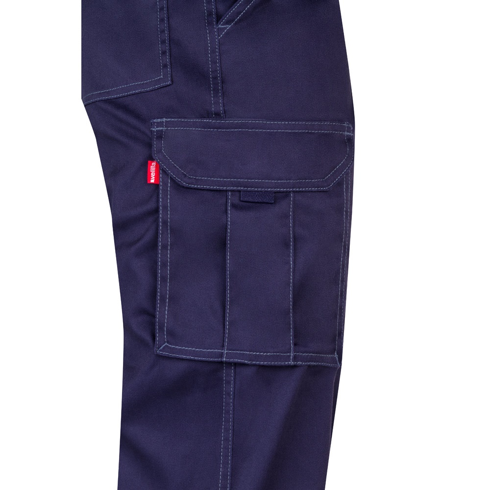 VL LUGH. Pantaloni elasticizzati con diverse tasche (240g/m²), in cotone (46%), EME (38%) e poliestere (16%)