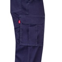 VL LUGH. Pantaloni elasticizzati con diverse tasche (240g/m²), in cotone (46%), EME (38%) e poliestere (16%)