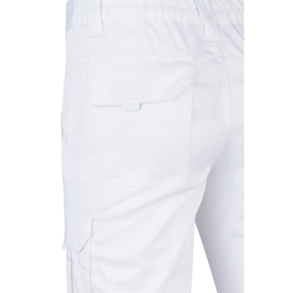 VL LUGH. Pantaloni elasticizzati con diverse tasche (240g/m²), in cotone (46%), EME (38%) e poliestere (16%)