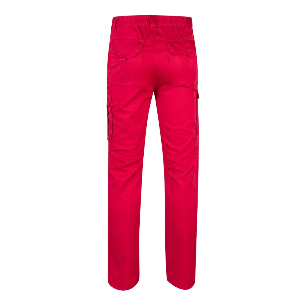 VL LUGH. Pantaloni elasticizzati con diverse tasche (240g/m²), in cotone (46%), EME (38%) e poliestere (16%)