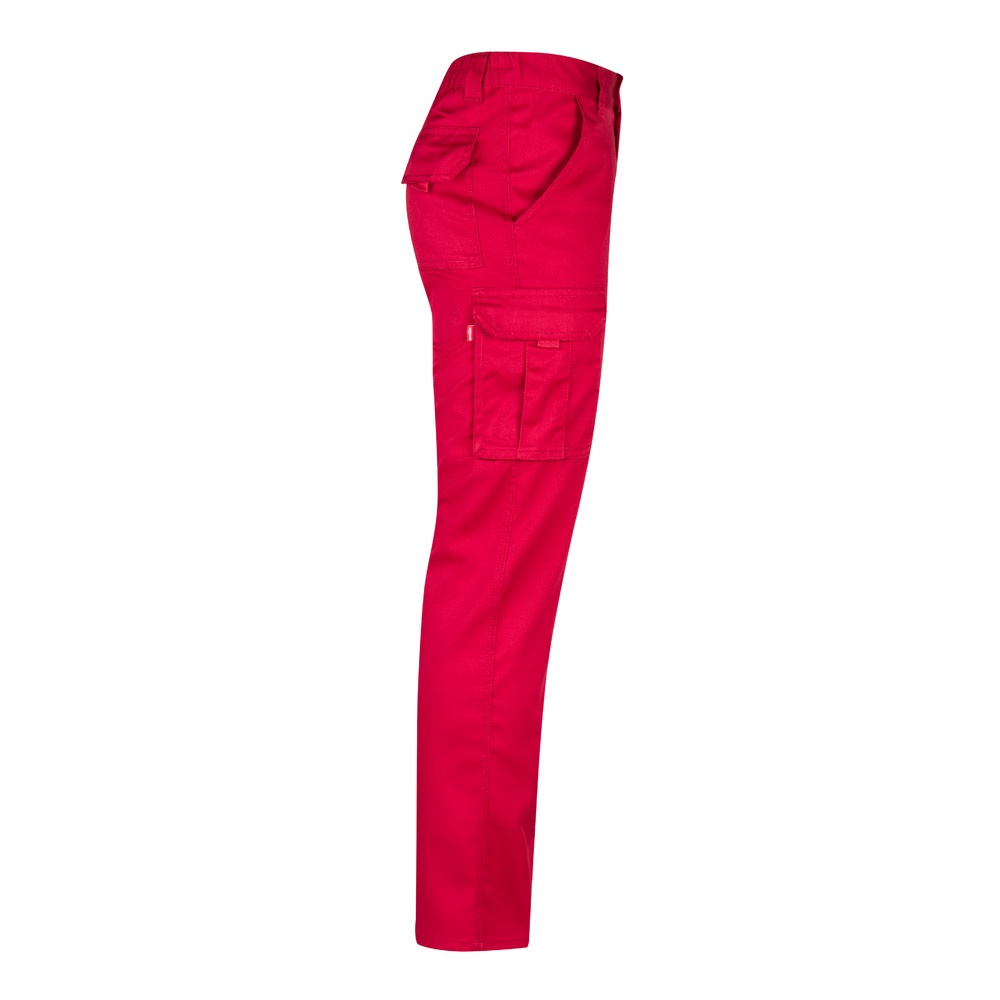 VL LUGH. Pantaloni elasticizzati con diverse tasche (240g/m²), in cotone (46%), EME (38%) e poliestere (16%)