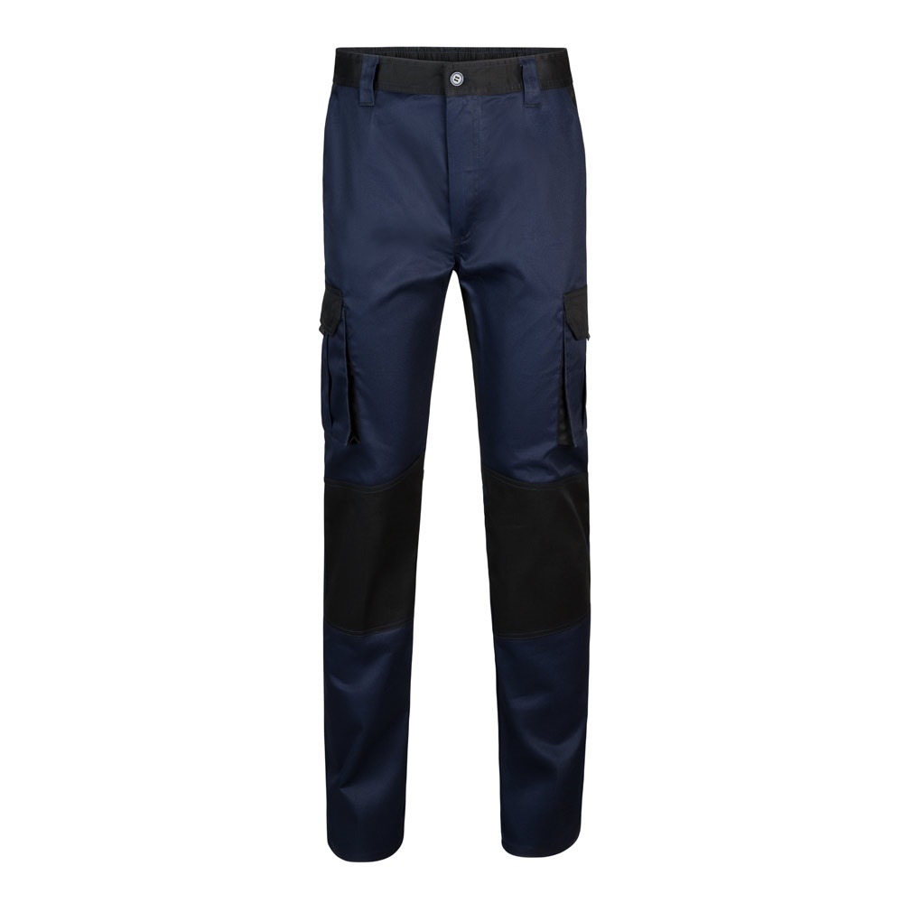 VL NJORD. Pantaloni in twill bicolore con diverse tasche (240g/m²), in cotone (35%) e poliestere (65%)