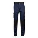 VL NJORD. Pantaloni in twill bicolore con diverse tasche (240g/m²), in cotone (35%) e poliestere (65%)