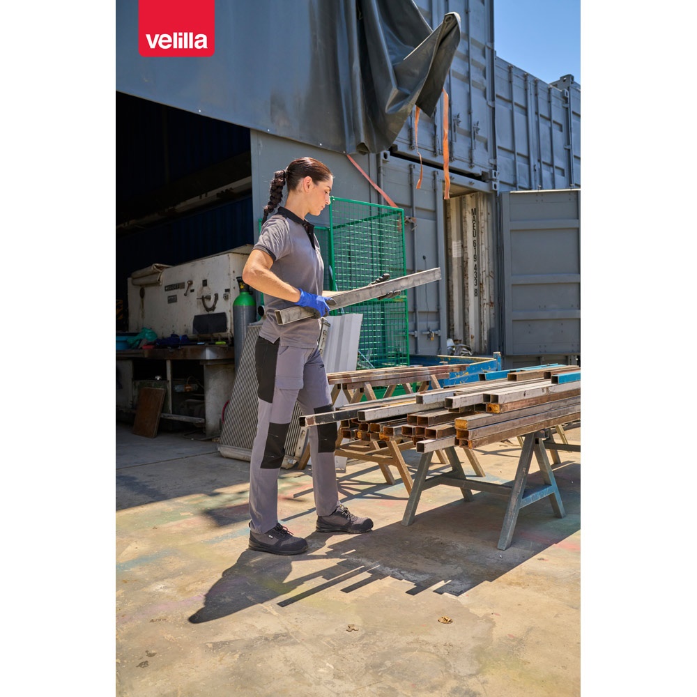 VL NJORD. Pantaloni in twill bicolore con diverse tasche (240g/m²), in cotone (35%) e poliestere (65%)