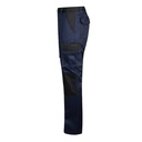 VL NJORD. Pantaloni in twill bicolore con diverse tasche (240g/m²), in cotone (35%) e poliestere (65%)