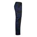 VL NJORD. Pantaloni in twill bicolore con diverse tasche (240g/m²), in cotone (35%) e poliestere (65%)