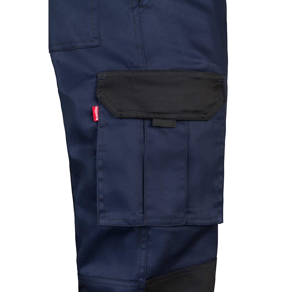 VL NJORD. Pantaloni in twill bicolore con diverse tasche (240g/m²), in cotone (35%) e poliestere (65%)